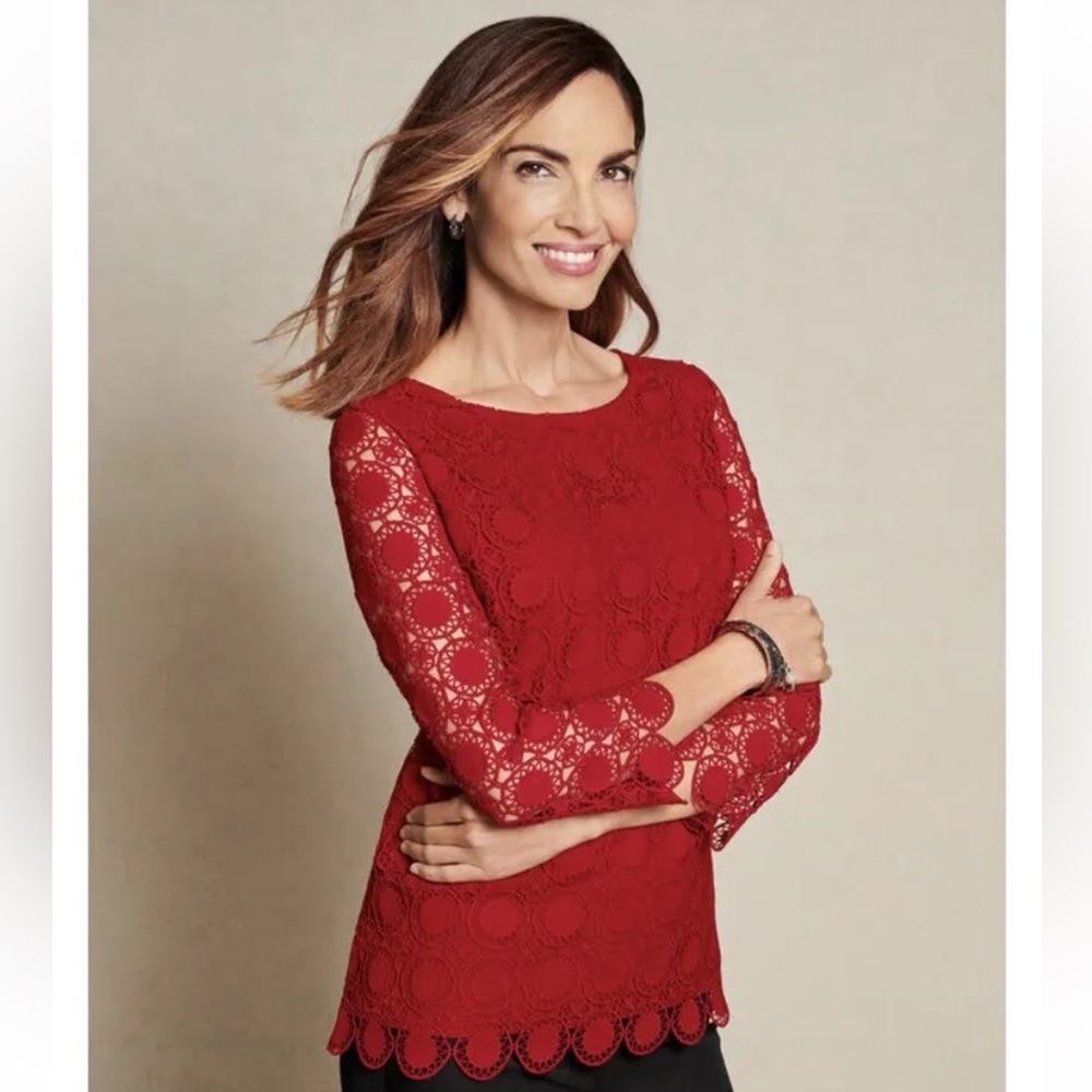 Talbots Petite   NWT Fits like an  extra small. Beautiful bright red.  Side zip.